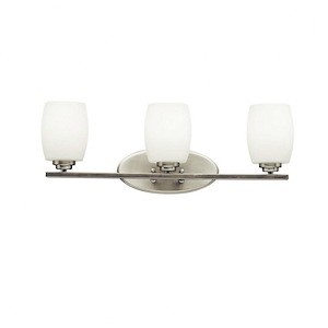 Eileen - 3 Light Bath Vanity Approved for Damp Locations - with Contemporary inspirations - 9 inches tall by 24 inches wide - 966132