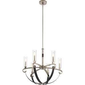 Artem - 6 Light Meidum Chandelier - With Soft Contemporary Inspirations - 26 Inches Tall By 27 Inches Wide - 1254315