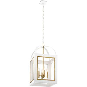 Vath - 4 light Large Foyer Pendant - 30 inches tall by 16 inches wide - 1254785