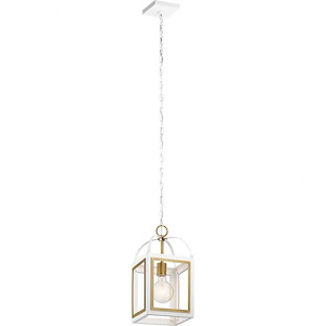 Vath - 1 Light Pendant In Vintage Industrial Style-16.25 Inches Tall and 8 Inches Wide