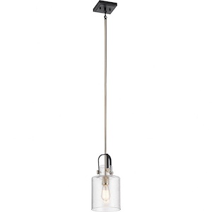 Kitner - 1 light Pendant - with Vintage Industrial inspirations - 14.75 inches tall by 7 inches wide - 970236