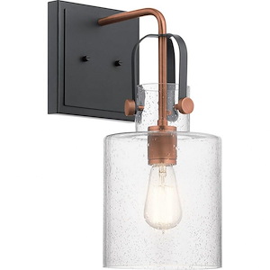 Kitner - 1 light Wall Bracket - with Vintage Industrial inspirations - 16.5 inches tall by 7 inches wide