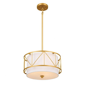 Birkleigh - 3 Light Convertible Pendant In Art Deco Style-9 Inches Tall - 1149787