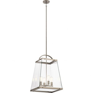 Darton - 4 light Large Foyer Pendant - with Transitional inspirations - 25.75 inches tall by 17.75 inches wide - 970263
