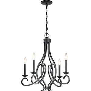 Ania - 4 Light Small Chandelier - with Traditional inspirations - 23.75 inches tall by 23 inches wide - 970291