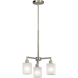Lynn Haven - 3 Light Convertible Chandelier - With Contemporary Inspirations - 13.25 Inches Tall By 18 Inches Wide - 1254424