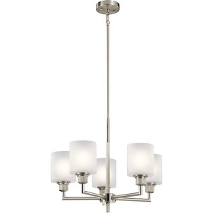 Lynn Haven - 5 Light Small Chandelier - With Contemporary Inspirations - 18.25 Inches Tall By 22 Inches Wide