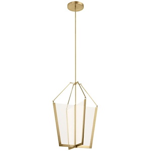 Calters - 60.5W 1 LED Foyer Pendant - with Contemporary inspirations - 28.5 inches tall by 21 inches wide - 1151742