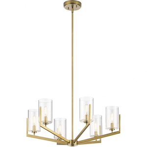 Nye - 6 light Meidum Chandelier - with Transitional inspirations - 14.75 inches tall by 28 inches wide - 970316