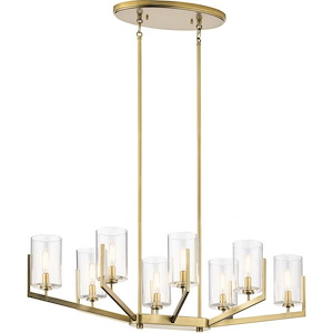 Nye - 8 light Oval Chandelier - with Transitional inspirations - 14.5 inches tall by 16.75 inches wide - 970317