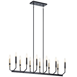 Armand - 12 Light Linear Chandelier In Contemporary Style-20 Inches Tall and 9.75 Inches Wide - 1146981