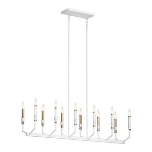 Armand - 12 Light Linear Chandelier In Contemporary Style-20 Inches Tall and 9.75 Inches Wide - 1153581