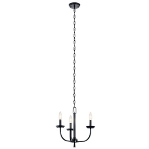 Kennewick - 3 Light Mini Chandelier In Traditional Style-14.75 Inches Tall and 16 Inches Wide - 1154138