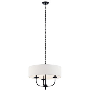 Kennewick - 3 Light Medium Chandelier In Traditional Style-15 Inches Tall and 20 Inches Wide - 1149806
