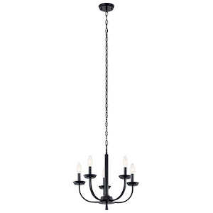 Kennewick - 5 Light Medium Chandelier In Traditional Style-17 Inches Tall and 18 Inches Wide - 1152187