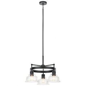 Eastmont - 3 Light Small Chandelier In Vintage Industrial Style-17.25 Inches Tall and 23.25 Inches Wide - 1146390