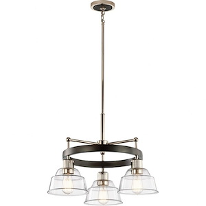 Eastmont - 3 Light Small Chandelier In Vintage Industrial Style-17.25 Inches Tall and 23.25 Inches Wide - 1147193