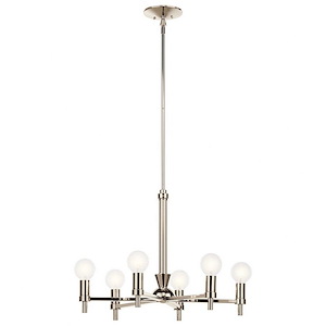 Torvee - 6 Light Medium Chandelier In Art Deco Style-19.5 Inches Tall and 25 Inches Wide