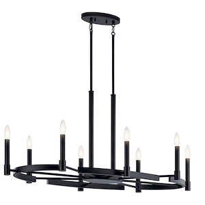 Tolani - 8 Light Oval Chandelier In Soft Contemporary Style-20 Inches Tall and 21.5 Inches Wide - 1031907