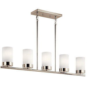 Ciona - 5 Light Linear Chandelier In Art Deco Style-13.5 Inches Tall and 4.25 Inches Wide - 1145331
