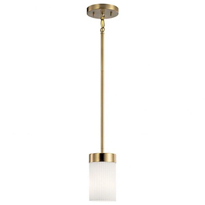 Ciona - 1 Light Mini Pendant In Art Deco Style-7.75 Inches Tall and 5 Inches Wide - 1149067