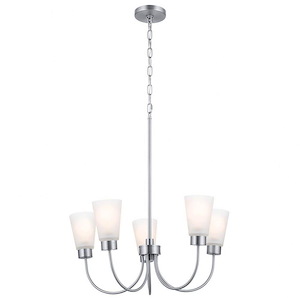 Erma - 5 Light Medium Chandelier In Updated Traditional Style-19.25 Inches Tall - 1149261