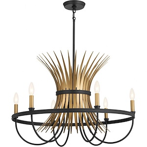 Baile - 6 Light Medium Chandelier In Homestead Style-19.5 Inches Tall and 29.25 Inches Wide - 1149315