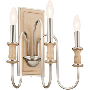Karthe - 3 Light Wall Sconce In Homestead Style-14.5 Inches Tall and 9.5 Inches Wide - 1151171
