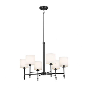Ali - 6 Light Chandelier In Traditional Style-22.5 Inches Tall and 28 Inches Wide - 1284333