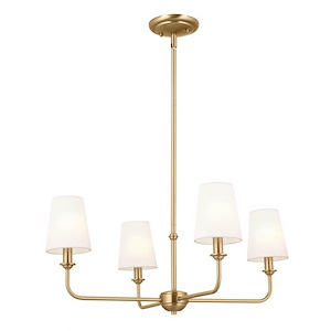 Pallas - 4 Light Chandelier In Traditional Style-13.75 Inches Tall and 25 Inches Wide - 1284335