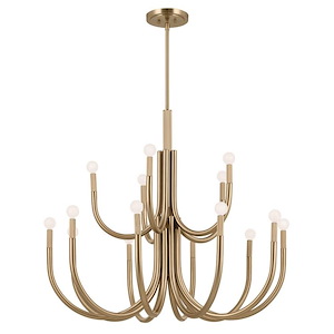 Odensa - 15 Light Chandelier-35.75 Inches Tall and 40.25 Inches Wide - 1292612