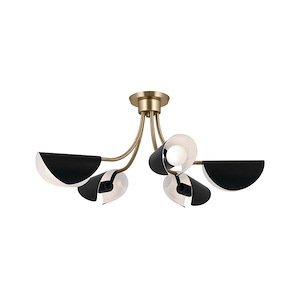 Arcus - 5 Light Chandelier-12.5 Inches Tall and 29.25 Inches Wide - 1292558