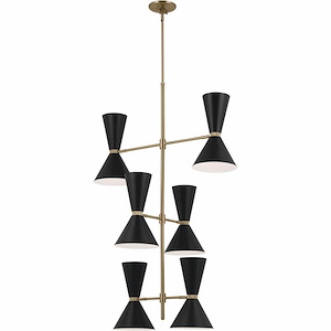 Phix - 12 Light Foyer-50 Inches Tall and 22.5 Inches Wide - 1292622