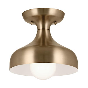 Sisu - 1 Light Semi-Flush Mount-6.75 Inches Tall and 8 Inches Wide - 1292641