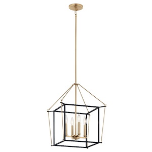 Eisley - 4 Light Foyer Pendant-21.25 Inches Tall and 16 Inches Wide - 1335380