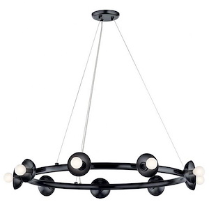Palta - 9 Light Chandelier In Modern Style-4.25 Inches Tall and 34.5 Inches Wide