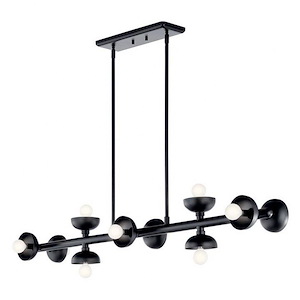 Palta - 10 Light Linear Chandelier In Modern Style-6.5 Inches Tall and 6.5 Inches Wide - 1328675