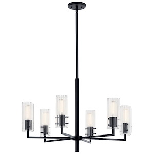 Velestino - 6 Light Chandelier-21.25 Inches Tall and 30.25 Inches Wide - 1340478