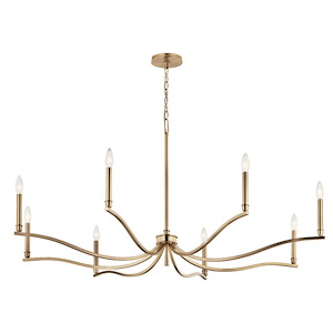 Malene - 8 Light Chandelier-25 Inches Tall and 52 Inches Wide - 1335308