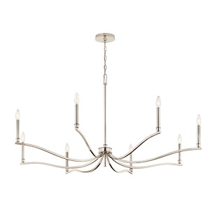 Malene - 8 Light Chandelier-25 Inches Tall and 52 Inches Wide - 1335398