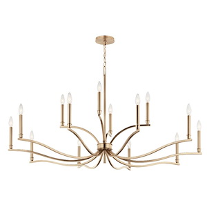 Malene - 14 Light Chandelier-27.25 Inches Tall and 52.75 Inches Wide - 1335424