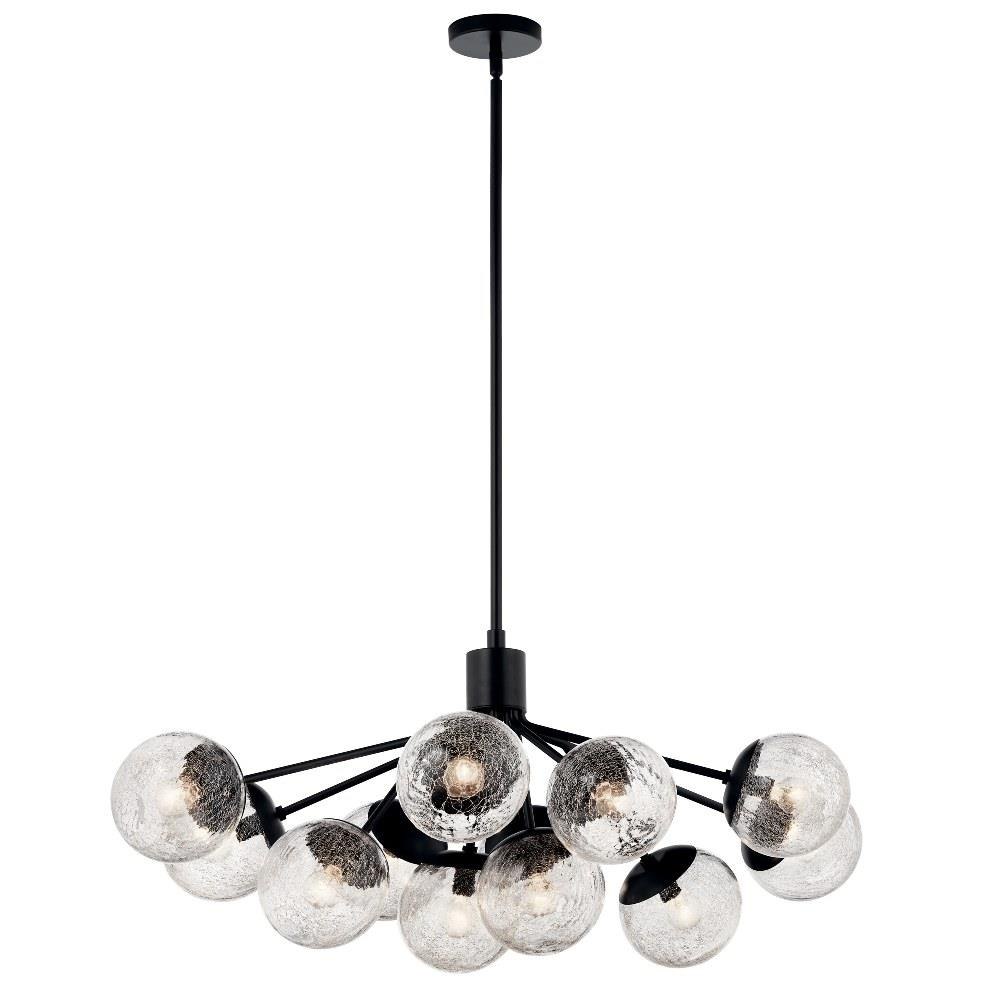 Kichler Lighting - 52703BK - Silvarious - 12 Light Chandelier-17.75 Inches  Tall and 26.75 Inches Wide