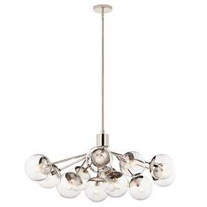 Silvarious - 12 Light Chandelier-17.75 Inches Tall and 26.75 Inches Wide - 1335326