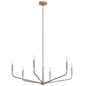 Madden - 6 Light Chandelier-18.25 Inches Tall and 38 Inches Wide - 1335425