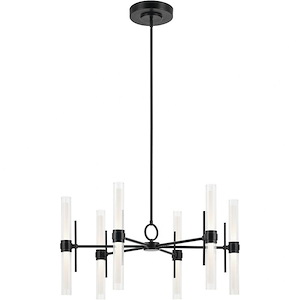 Riven - 55W 12 LED Medium Chandelier-17 Inch Tall and 33 Inch Wide - 1371217