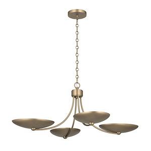 Palmela - 4 Light Convertible Chandelier-12.5 Inch Tall - 1420947
