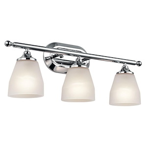Ansonia - 3 light Bath Fixture - with Soft Contemporary inspirations - 8.75 inches tall by 23 inches wide - 966151