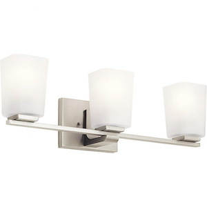 Roehm - 3 Light Bath Vanity Approved for Damp Locations - with Transitional inspirations - 7.25 inches tall by 23 inches wide - 970331