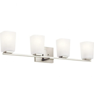 Roehm - 4 Light Bath Vanity Approved for Damp Locations - with Transitional inspirations - 7.25 inches tall by 32 inches wide - 970332