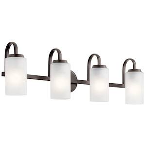 Kennewick - 4 Light Bath Vanity - with Traditional inspirations - 9.75 inches tall by 32 inches wide - 1149830
